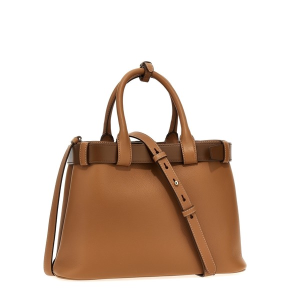 Prada Leather Handbag Brown Buckle - Picture 1 of 4
